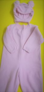 Kids Costumes to Hire - Pink Onesie & head piece - 2pce